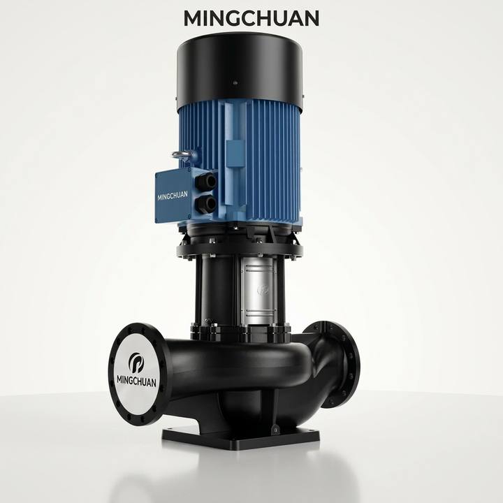 Low-noise vertical multistage pump